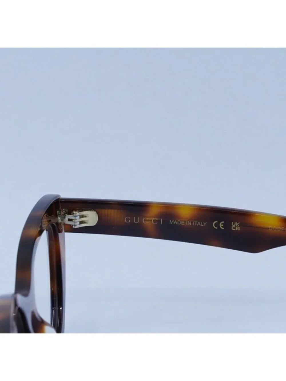 Gucci GG1334O 002 Eyeglasses Medium Havana 52mm Cat Eye Frame
